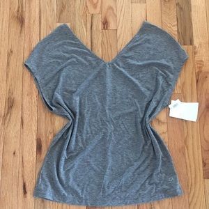 Gapfit NWT. Grey float workout top. Size S